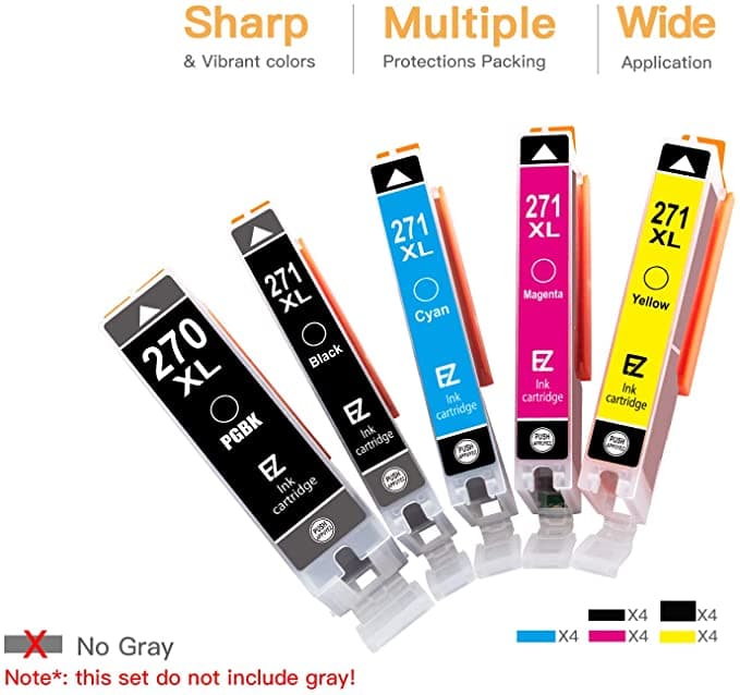 Compatible Ink Cartridge Canon  PGI-270XL CLI-271XL 20 Pack E-Z Ink