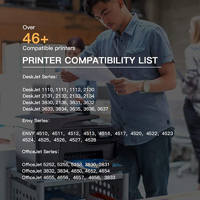 Remanufactured Ink Cartridge HP 63XL 2 Pack E-Z Ink