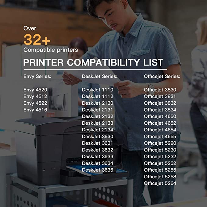 Remanufactured Ink Cartridge HP 63XL 63 XL 2 Pack E-Z Ink