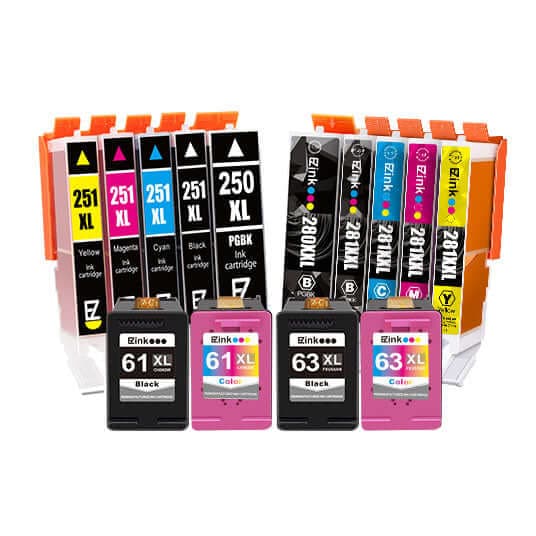 A set of any ink cartridge eik-test