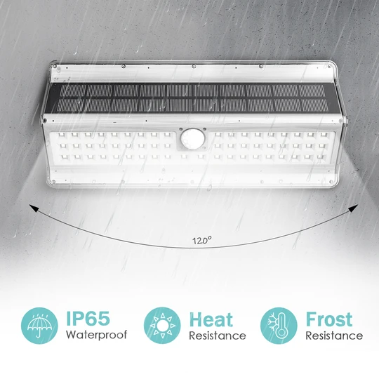EZBASICS Solar Lights Outdoor 56 LED, White Shape, 2 Pack ezbasics