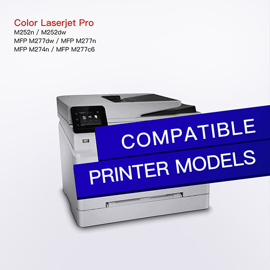 Kompatibel für HP 201X 201A CF400X CF400A Toner für HP Color Laserjet Pro MFP M277dw M277n M274n M277 Laserjet Pro M252dw M252n Tonerkartusche (1Schwarz/ 1Cyan/ 1Magenta/ 1Gelb) DE