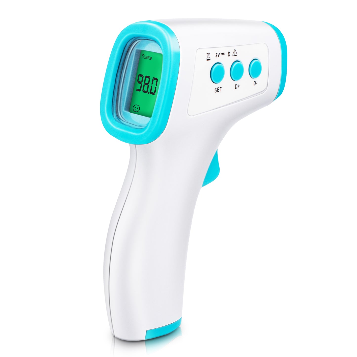 Non-Contact Infrared Forehead Thermometer IR Digital Medical Body Laser Gun to Measure Temperature Fever, FDA Cleared, Instant Accurate Reading with LCD Display, for Adults, Babies. E-Z Ink