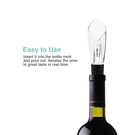 EZBASICS Wine Aerator Pourer, Tulip Design ezbasics