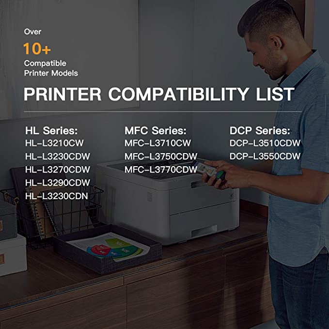 Compatible Toner Cartridge Brother TN227 TN-227 TN227bk TN223 TN-223 with Chip 1 Black E-Z Ink