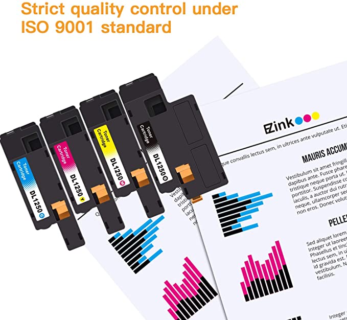 Compatible Toner Cartridge Dell 1250 810WH C5GC3 XMX5D WM2JC 4 Pack E-Z Ink