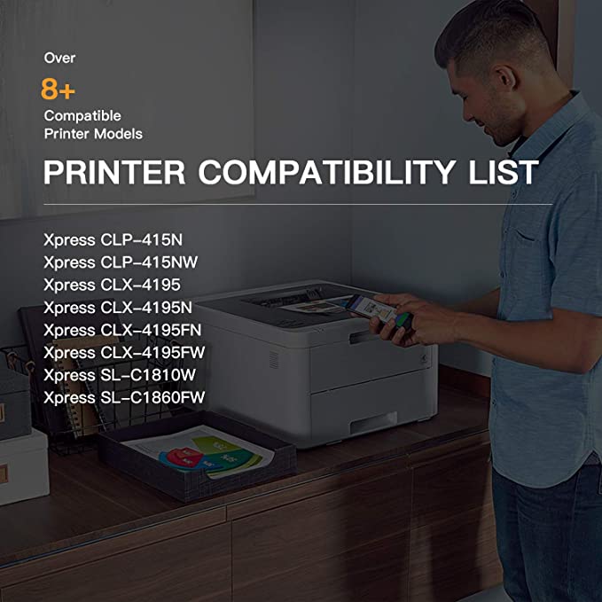 Compatible Toner Cartridge Samsung 504S CLT-K504S CLT-504S CLT-M504S CLT-C504S CLT-Y504S 4 Pack E-Z Ink