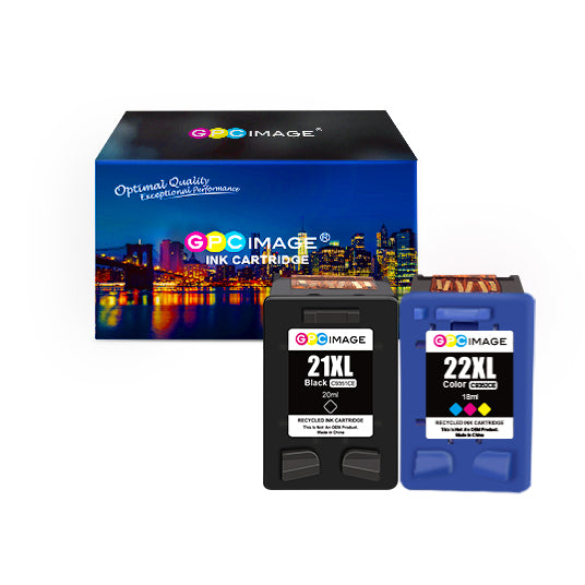 Remanufactured Druckerpatronen für HP 21 XL 22 XL für HP PSC 1410,DeskJet D1530 D1560 D2360 D2460 F335 F380 F390 F2180 F2290 F4180,OfficeJet 4315 4355 (1 Schwarz/1 Farbe,2er Pack) DE