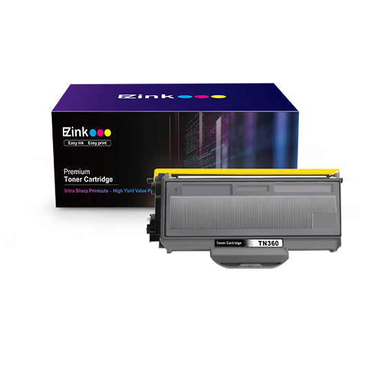 Compatible Toner Cartridge  Brother TN330 TN360 TN-330 TN-360 High Yield 1 Pack E-Z Ink