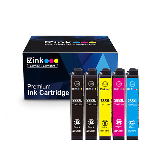 Remanufactured Ink Cartridge Epson T288XL 288 XL 288XL High Capacity 5 Pack E-Z Ink
