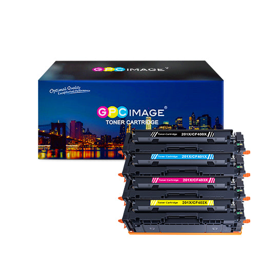 Kompatibel für HP 201X 201A CF400X CF400A Toner für HP Color Laserjet Pro MFP M277dw M277n M274n M277 Laserjet Pro M252dw M252n Tonerkartusche (1Schwarz/ 1Cyan/ 1Magenta/ 1Gelb) DE
