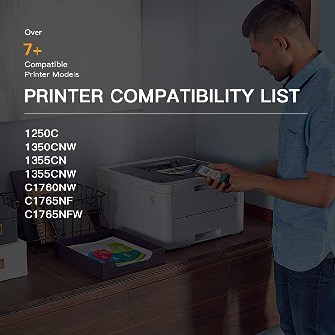 Compatible Toner Cartridge Dell 1250 810WH C5GC3 XMX5D WM2JC 4 Pack E-Z Ink