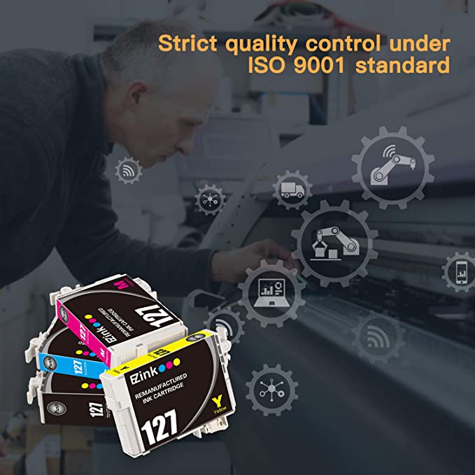 Remanufactured Ink Cartridge Epson 127 T127 10Pack E-Z Ink