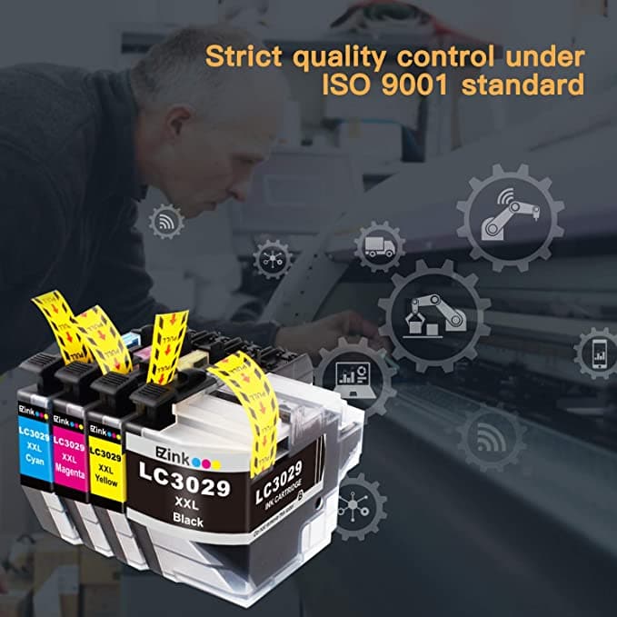 Compatible Ink Cartridge Brother LC3029 XXL LC3029BK LC 3029 4 Pack E-Z Ink