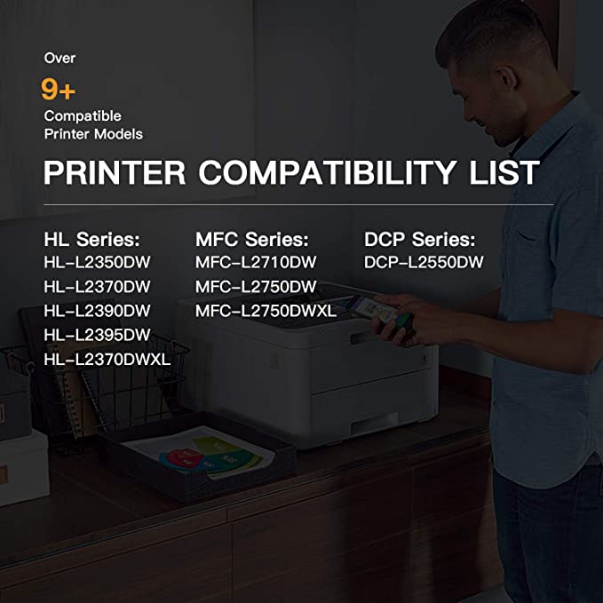Compatible Toner Cartridge Brother TN760 TN-760 TN730 2 Pack E-Z Ink