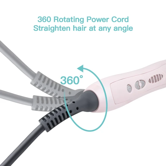 EZBASICS Hair Straightener Brush KD388C (Pink) ezbasics