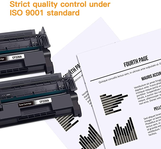 Compatible Toner Cartridge HP 26A CF226A 26X CF226X 2 Pack E-Z Ink
