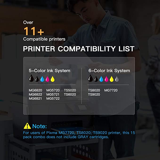 Compatible Ink Cartridge Epson PGI-270XL CLI-271XL 15 Pack E-Z Ink