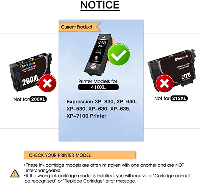 Remanufactured Ink Cartridge Epson 410XL T410XL 5 Pack E-Z Ink