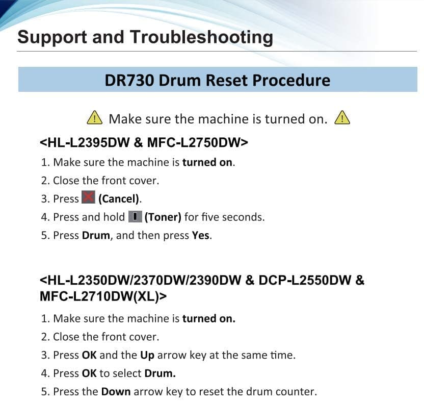 Compatible Drum Unit Brother DR730 DR 730 1 Pack E-Z Ink