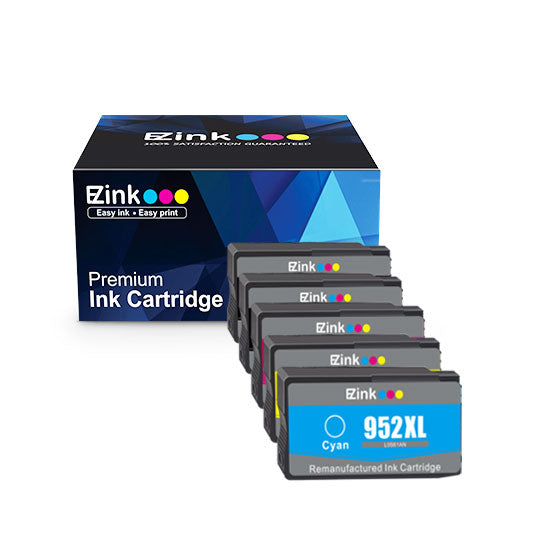 Remanufactured Ink Cartridge HP 952 XL 952XL 952 5 Pack E-Z Ink