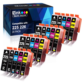 Compatible Ink Cartridge Canon PGI-225 CLI-226 20 Pack E-Z Ink