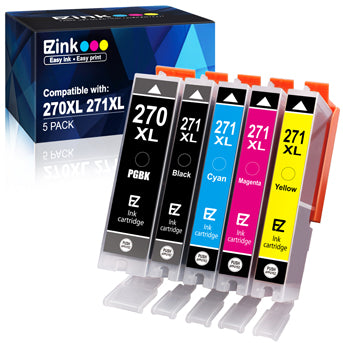 Compatible Ink Cartridge Canon PGI 270XL PGI 270 XL CL 271XL CLI 271 XL 5 Pack E-Z Ink