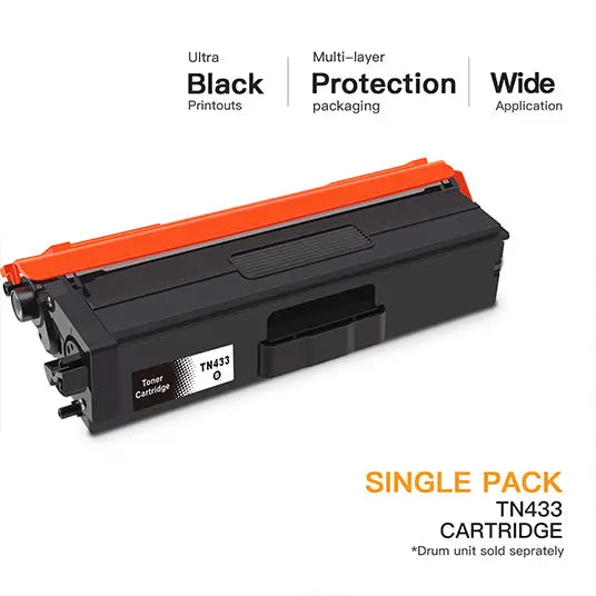 Compatible Toner Cartridge  Brother TN-433 TN433 TN431 High Yield 1 Pack E-Z Ink