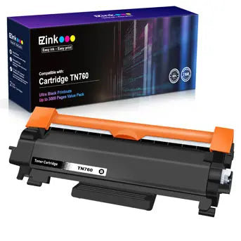 Compatible Toner Cartridge Brother TN760 TN 760 TN730 1 Pack with Chip E-Z Ink