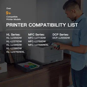 Compatible Toner Cartridge Brother TN760 TN 760 TN730 2 Pack with Chip E-Z Ink
