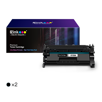 HP 58A CF258A Compatible Toner Cartridge (2 Black)