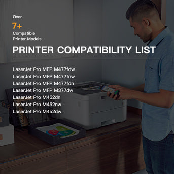 Compatible Toner Cartridge HP 410A Magenta-1 Pack E-Z Ink