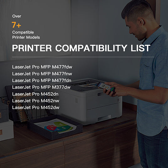 Compatible Toner Cartridge HP 410A CF410A CF411A CF412A CF413A 4 Pack E-Z Ink