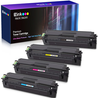 Compatible Toner Cartridge Samsung 504 504S CLT-K504S  CLT-M504S CLT-C504S CLT-Y504S 4 Pack E-Z Ink