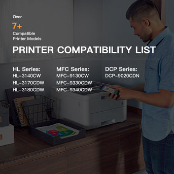 Compatible Toner Cartridge Brother TN221 TN225 5 Pack E-Z Ink