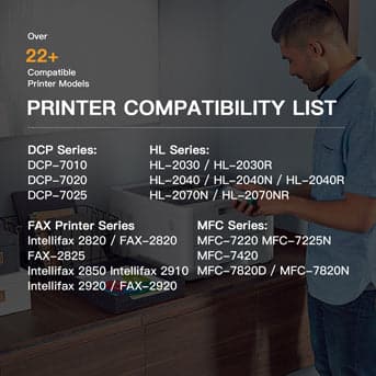Compatible Toner Cartridge Brother TN-350 2 Pack E-Z Ink