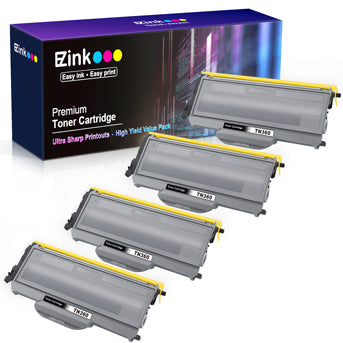 Compatible Toner Cartridge  Brother TN330 TN360 TN-330 TN-360 High Yield 4 Pack E-Z Ink