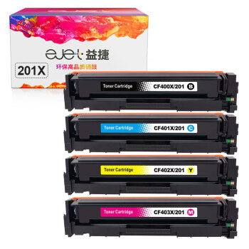 ejet CF400A硒鼓201适用惠普m277dw252M252NM252DN M277打印机碳粉盒 【9700页】201X四色套装 eik-test