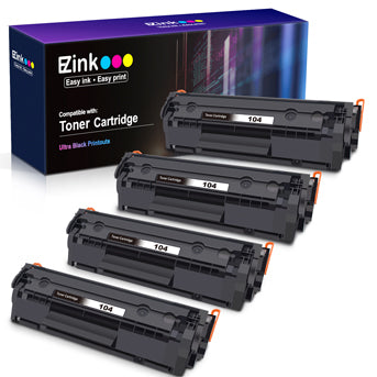 Compatible Toner Cartridge Canon 104 CRG-104 FX-10 FX-9 4 Pack E-Z Ink