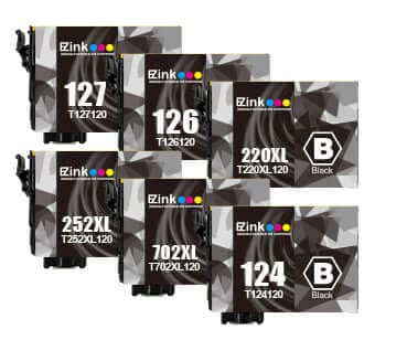 A Free remanufactured ink cartridge  (One Black) eik-test