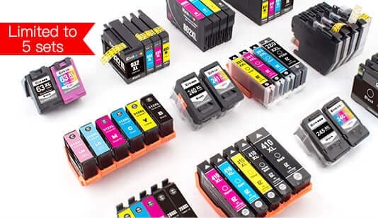 A set of any ink cartridge eik-test