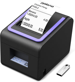 PL330 Direct Thermal Receipt Printer, 31/8" 80mm, For Cash Drawer/ESC/POS Compatible with Windows MAC OS Ethernet Serial USB